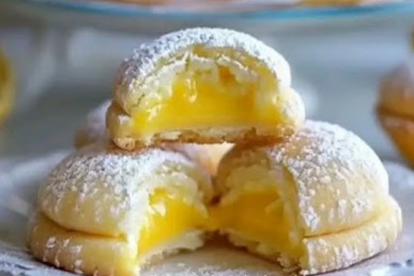Biscoitos de Limão com Recheio de Creme