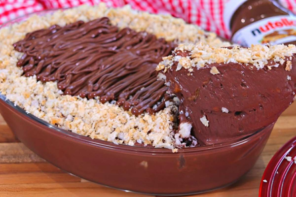 Pavê de Nutella A Sobremesa Cremosa que Vai Conquistar Sua Mesa!