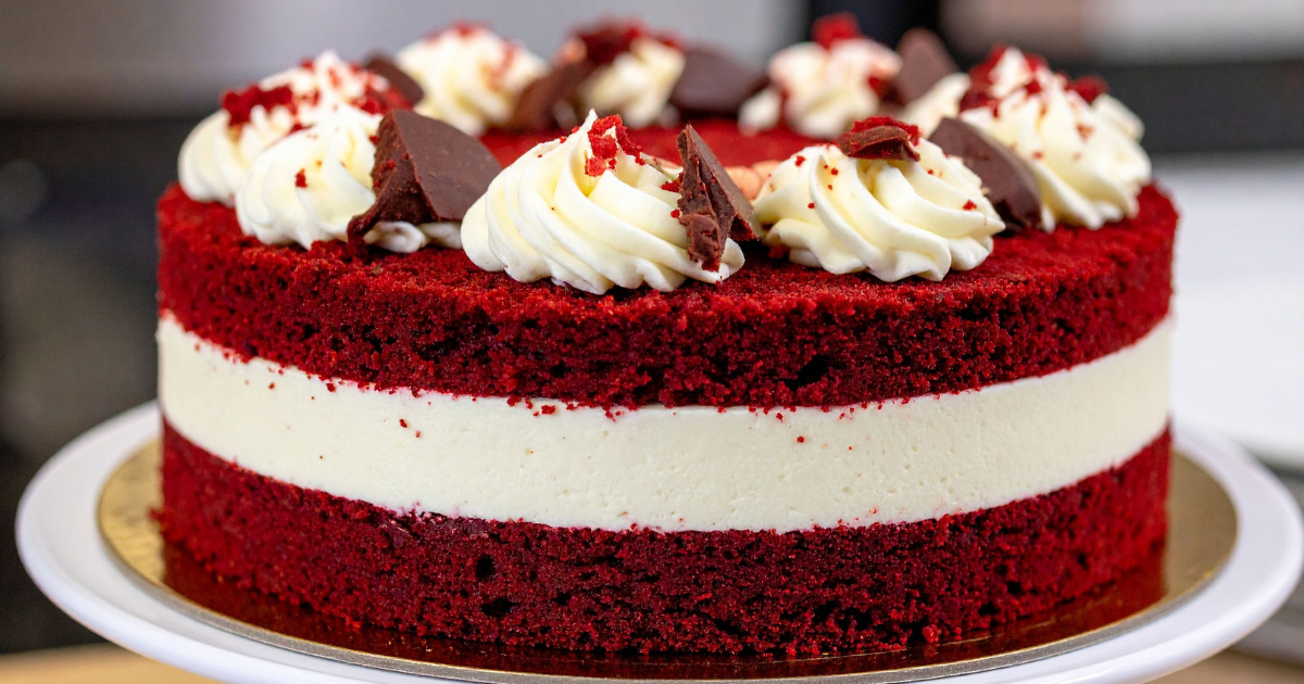 Fiz Esse Bolo Red Velvet com Cream Cheese e Todo Mundo Pediu Mais