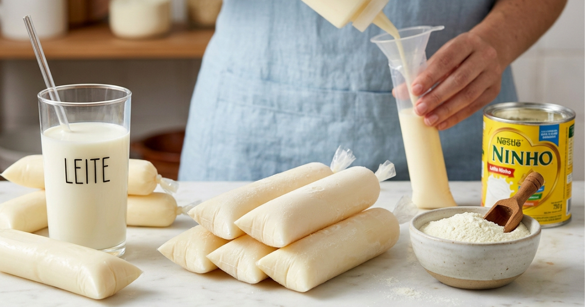 Geladinho de Leite Ninho Tão Cremoso que Parece Sobremesa de Confeitaria
