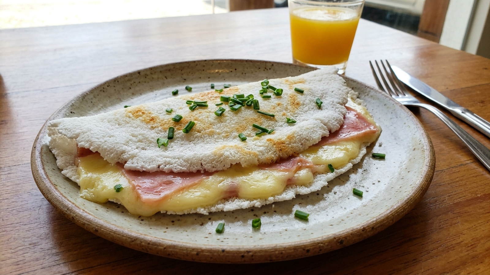 Tapioca Recheada com Queijo e Presunto Prática e Saborosa para o Lanche