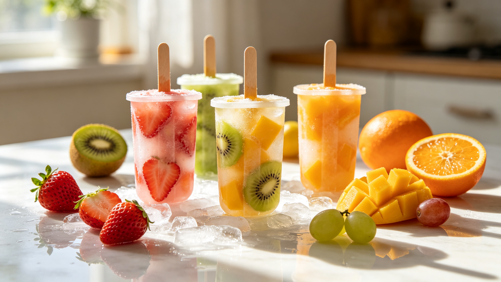 Picolé de Frutas Caseiro Refrescante, Fácil e Perfeito para os Dias Quentes