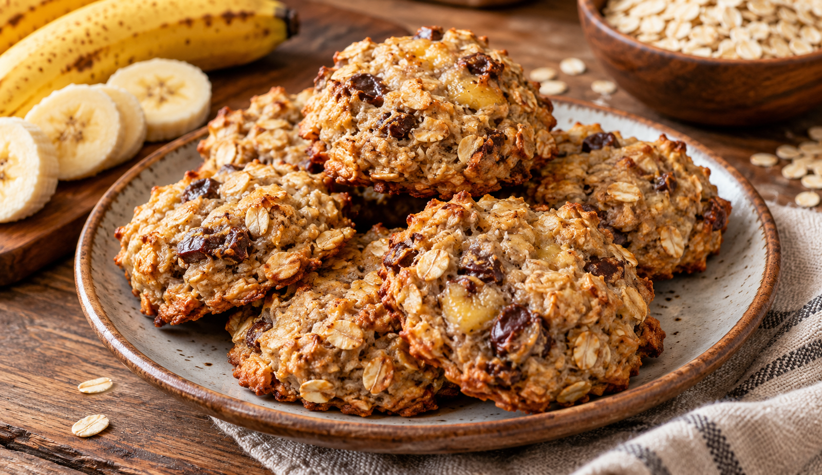 Cookie fit de aveia e banana receita prática e saborosa para variar o cardápio