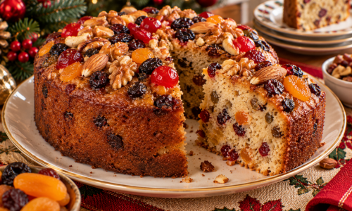 Bolo de Natal com Frutas Secas Receita Fofinha e Perfumada para a Ceia