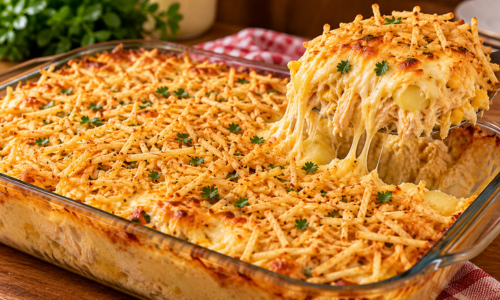 Fricassê de Frango com Batata Receita Cremosa, Fácil e Gratinada no Forno