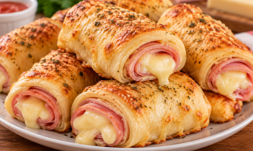 Enroladinho de Presunto e Queijo