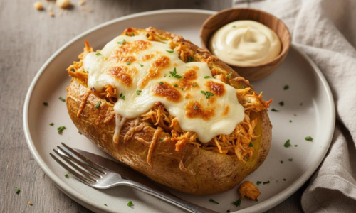 Batata Recheada no Micro-ondas Cremosa e Pronta em Poucos Minutos