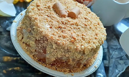 Bolo Vulcão de Paçoca