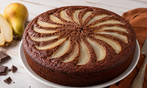 Bolo de Chocolate com Pera: receita fofinha, úmida e cheia de sabor
