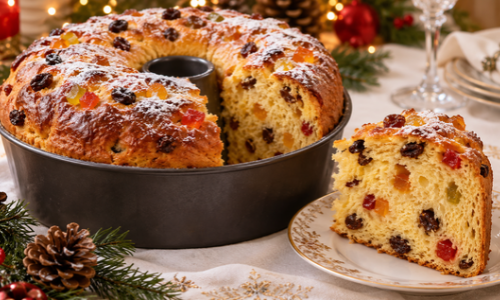 Bolotone de Natal Fofinho Receita Fácil com Frutas Cristalizadas e Sabor de Panetone
