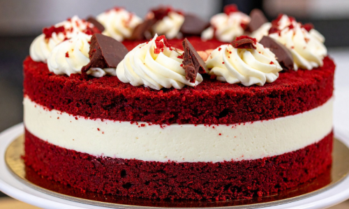 Fiz Esse Bolo Red Velvet com Cream Cheese e Todo Mundo Pediu Mais
