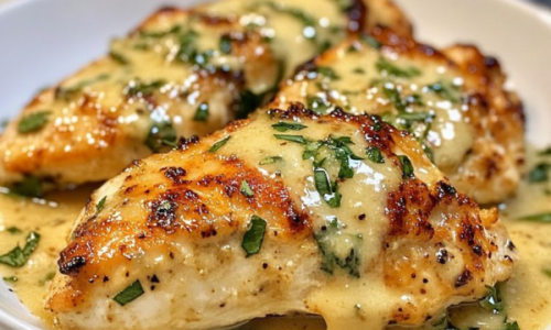 Peitos de Frango com Molho de Queijo e Alho Uma Combinação Irresistível