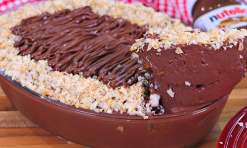 Pavê de Nutella A Sobremesa Cremosa que Vai Conquistar Sua Mesa!